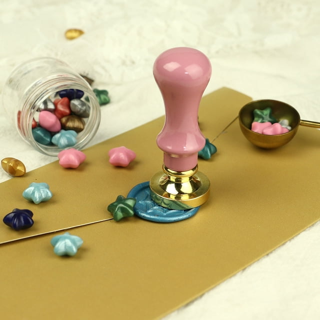 Cuadros Decorativos Sello de madera de cera con mango de sellado de Metal antiguo, manualidades artísticas para invitación de boda DIY Ndcxsfigh Nuevos Originales