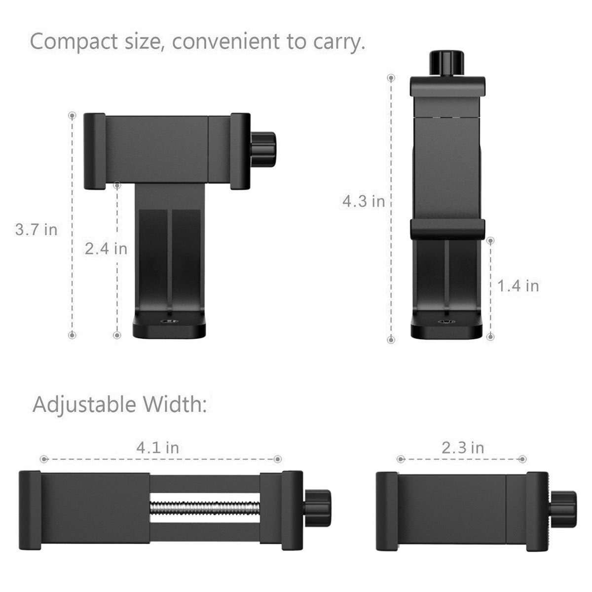 2 Pack Phone Tripod Stand, Flexible Cell Phone Tripod Portable and Adjustable Camera Stand Holder with Wireless Remote