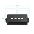 thumbnail image 4 of Amdohai 4-string Bass Guitar Pickup Covers for PB Electric Bass, 4 of 7