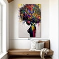 thumbnail image 2 of Elephant Stock Afro Color Splash Wall Art - Vertical Canvas Wall Art - Living Room Wall Decor - People Canvas - Beige And Yellow Decor - 34" x 51", 2 of 8