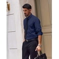 thumbnail image 3 of COOFANDY Dress Shirt for Men Untucked Wrinkle Free Shirt Long Sleeve Stretch Button Down Shirts, 3 of 6