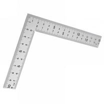 ZEPARO Square Construction Ruler Stainless Steel Angle Measuring Tool Woodworking Mini