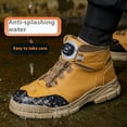thumbnail image 5 of DINGGU Four season high top work shoes, steel toe shoes, safety shoes black,black,6.5, 5 of 14