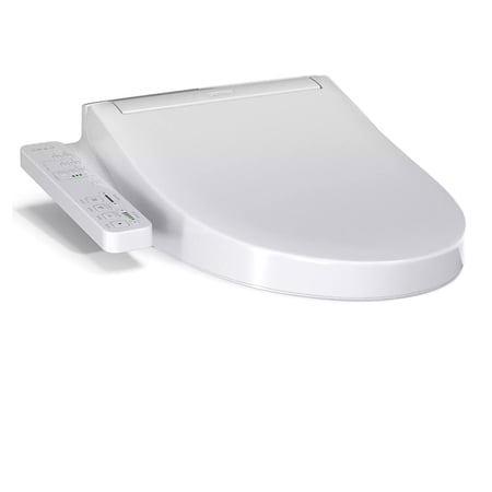TOTO Washlet KC2 Elongated Electronic Bidet Seat (SW3024#01), Heated Seat, Warm Water Wash, Air Dryer, SoftClose Lid, Side Control, Cotton White