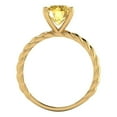 thumbnail image 4 of Clara Pucci 14K Yellow Gold 2ct Citrine Solitaire Ring for Women, 4 of 8