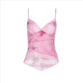 thumbnail image 1 of Blusas Florales Y2K para Mujer, Cuello en V, Dobladillo Irregular, Sin Mangas, Tirantes Finos Rosa L, 1 of 9