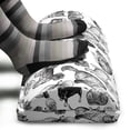 thumbnail image 3 of Dog and Cat Foot Rest, Monochrome Design of Various Animal Breeds on a Plain Background, Non-Slip Backing Adjustable Ergonomic Memory Foam Leg Support for Office, Charcoal Grey and White, by Ambesonne, 3 of 5