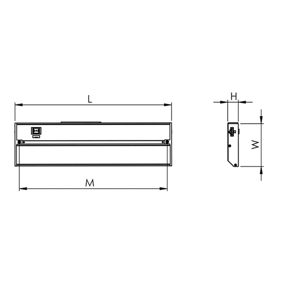 AFX Noble Pro 32-inch White LED Under Cabinet, White Polycarbonate Shade