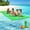 Green, variant on ICEELF 9x5 Ft Premium Lily Pad Floating Mat, 3-Layer Tear-Resistant XPE Foam for 2-6 Adults, Pool Lake Ocean Beach Boat