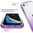 thumbnail image 3 of iPhone SE (2022) Case,Dteck Shockproof Rubber Hybrid iPhone 7/iPhone 8/iPhone SE 2020 4.7-inch Case Lightweight Slim Cover for iPhone 7/8/SE 2020/SE 2022,Purple, 3 of 8