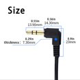 thumbnail image 1 of pitrice Câble Mâle à Mâle 3.5mm Lecteur MP3 CD Audio Stéréo Rallonge Câble à Ressort avec Connecteurs Coude, 1 of 7