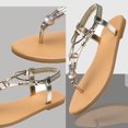 thumbnail image 4 of Sandalias planas con diamantes de imitación para mujer Sandalias con clip para mujer Wmkox8yii  nm1873, 4 of 6
