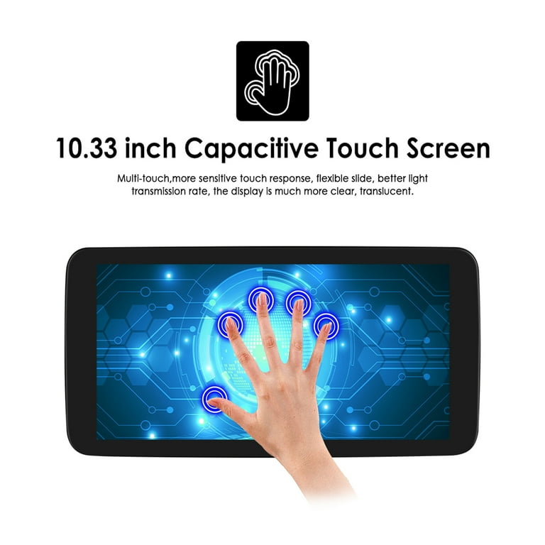 Radio CarPlay 1 DIN Android 12 – ESSGOO, 6.86\" IPS, 2GB+32GB, GPS, WiFi, Bluetooth, Pantalla Táctil