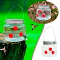 thumbnail image 2 of sruoe Hummingbird Feeder, Hummingbird Feeders for Outdoors Hanging, Window Hummingbird Feeder for Birds Patio Garden Family Decorative Viewing, Plastic, 2 of 7