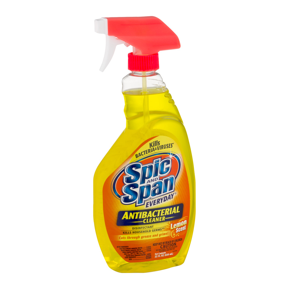 Spic And Span Everyday Lemon Scent Antibacterial Cleaner, 22 Fl Oz 