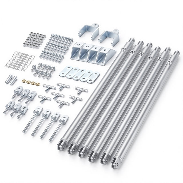 KFFKFF JT's Strong Arm Jack Stabilizer Kit 191023, Fits for 5th Wheel RV and Travel Trailer Kit, Fifth-Wheel Jack Stabilizer for Telescopic System