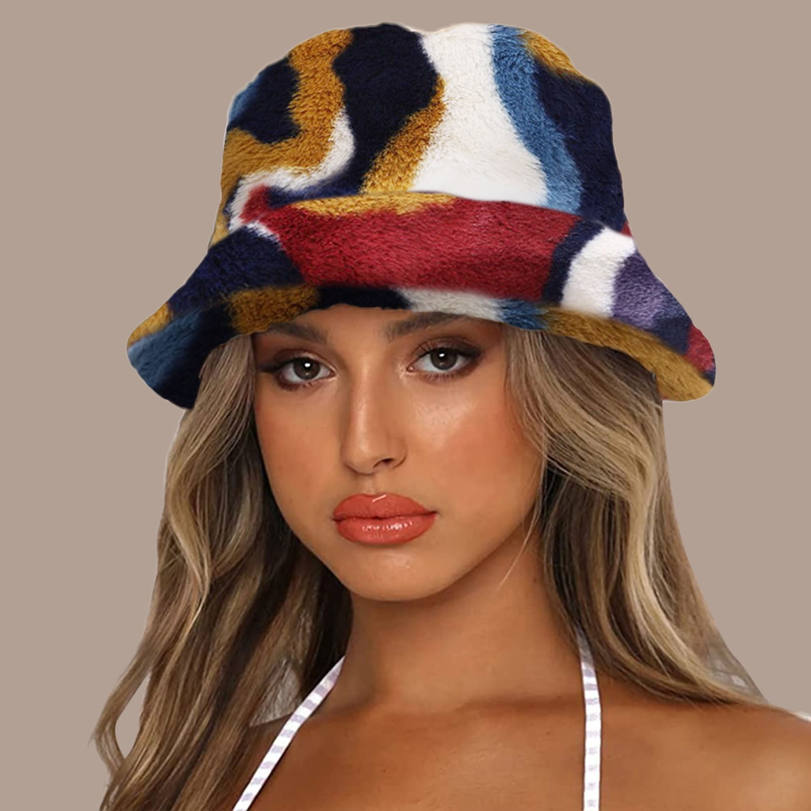 Bucket Hat For Women With String Winter 