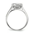 thumbnail image 2 of Sterling Silver Rhodium-plated Cubic Zirconia 3-ring Set - Size 6 - Measures 1.75mm Wide , 2 of 2