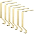 thumbnail image 1 of Soportes para calcetines navideños JanHm ganchos para colgar calcetines de chimenea de metal dorado 6, 1 of 5