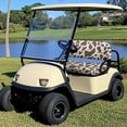 thumbnail image 3 of Pzuqiu Cow Print Golf Cart Accessories Seat Covers Brown Lightweight Golf Blanket Breathable Stretchable Protective Cushion Fits for EZGO Club Car and More 2 Person Seats Golf Carts, 3 of 7