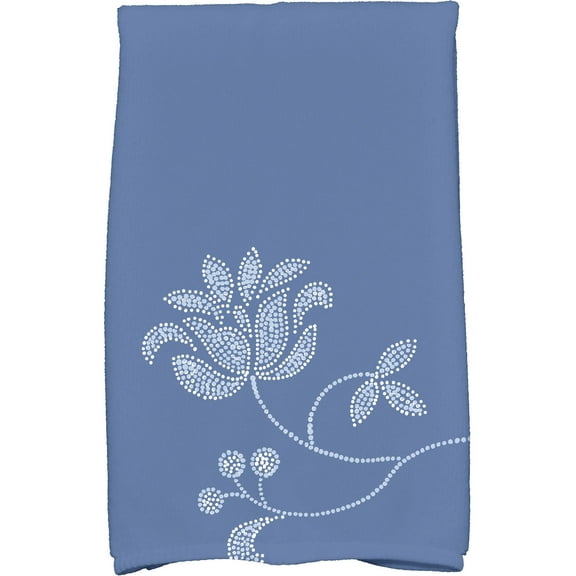 Simply Daisy 18" x 30" Traditional Flower Single Bloom Floral Print Kitchen Towel