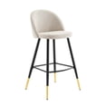 thumbnail image 3 of Modway Cordial Fabric Bar Stools - Set of 2 in Beige, 3 of 10