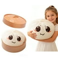 thumbnail image 4 of Plush Food Pillow, Cute Dumpling Bun Plush Toy, Soft Stuffed Animal Pillow for Sofa Bed Decor Gift(B), 4 of 6