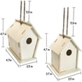 thumbnail image 3 of Crafts for Kids Ages 4-8 - 2 DIY Birdhouse Kit - Build and Paint a Birdhouse (Includes Paints and Brushes) Wooden Arts for Girls Boys Toddlers Ages 3-, 3 of 5