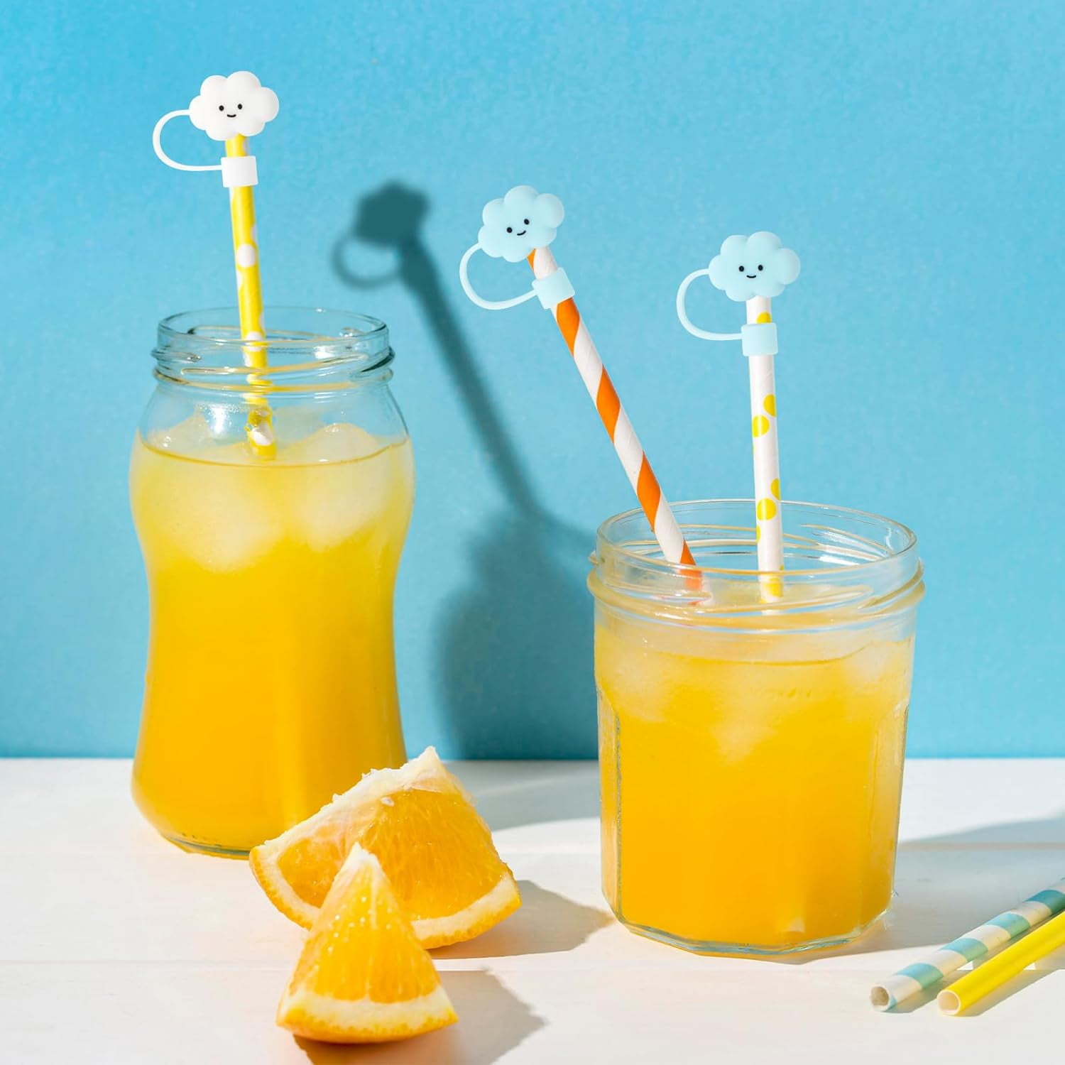 送料無料4Pcs 0.4in Diameter Cute Silicone Straw Covers Cap for Stanley Cup, Dust-Proof Drinking Straw Reusable Straw Tips Lids並行輸入 | Velaco 4 Pcs 0.4in⁄10mm Diameter Silicone Straw