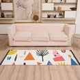 thumbnail image 2 of Yayeee Runner Rug for Bedroom 2'x6' Machine Washable Hallway Non Slip Mat, Beige Geometric, 2 of 8