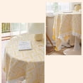 thumbnail image 5 of Unique Bargains Tablecloths with Tassel for Multiple Use Yellow 70.9"x51.2", 5 of 6