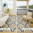 thumbnail image 5 of Addison Rugs Chantille Indoor/Outdoor Transitional Geometric Navy Machine Washable Round Rug, 8' x 8', 5 of 8