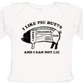 thumbnail image 4 of Inktastic I Like Pig Butts Boys or Girls Long Sleeve Baby Bodysuit, 4 of 5