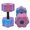 Blue Pink, variant on Plum Blossom Shaped EVA Water Fitness Dumbbells, Underwater Resistance Training Weights for Pool Workouts, Lightweight Aquatic Exercise Gear to Tone Arms with Water Resistance