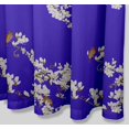 thumbnail image 2 of S4Sassy Blue Blossom & Bulbul Bird Decorative Waterproof Printed Shower Curtain Roller Hooks Drapes-60 x 75 Inch, 2 of 6