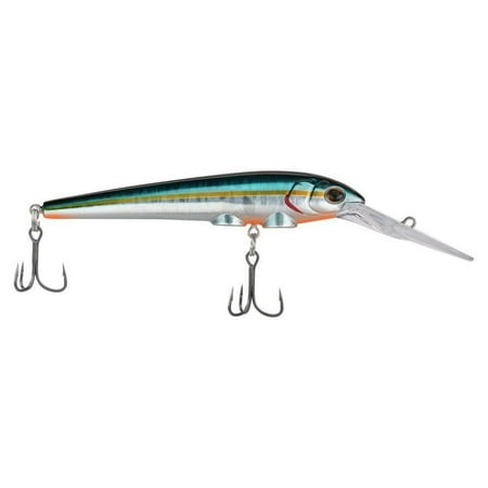 Berkley Deep Hit Stick Fishing Lure Slick Blue Alewife 1/3 oz 3.75in Wide Aggressive Tail Action and Beefier Profile Equipped with Sharp Fusion19 Hook