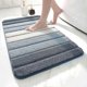 thumbnail image 1 of Bath Mat 40 x 60 cm Non-Slip Bathroom Mat Super Absorbent Water,Machine-Washable,Microfiber Absorbent Bathroom Floor Mat,Blue, 1 of 5