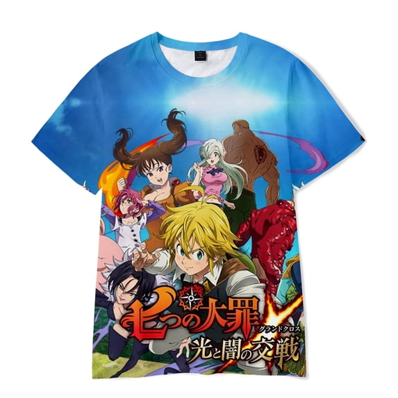 The Seven Deadly Sins T shirt New Crewneck Short Sleeve Kids Tshirt Suitable Boys Girls O-Neck Streetwear Summer Comic Tees