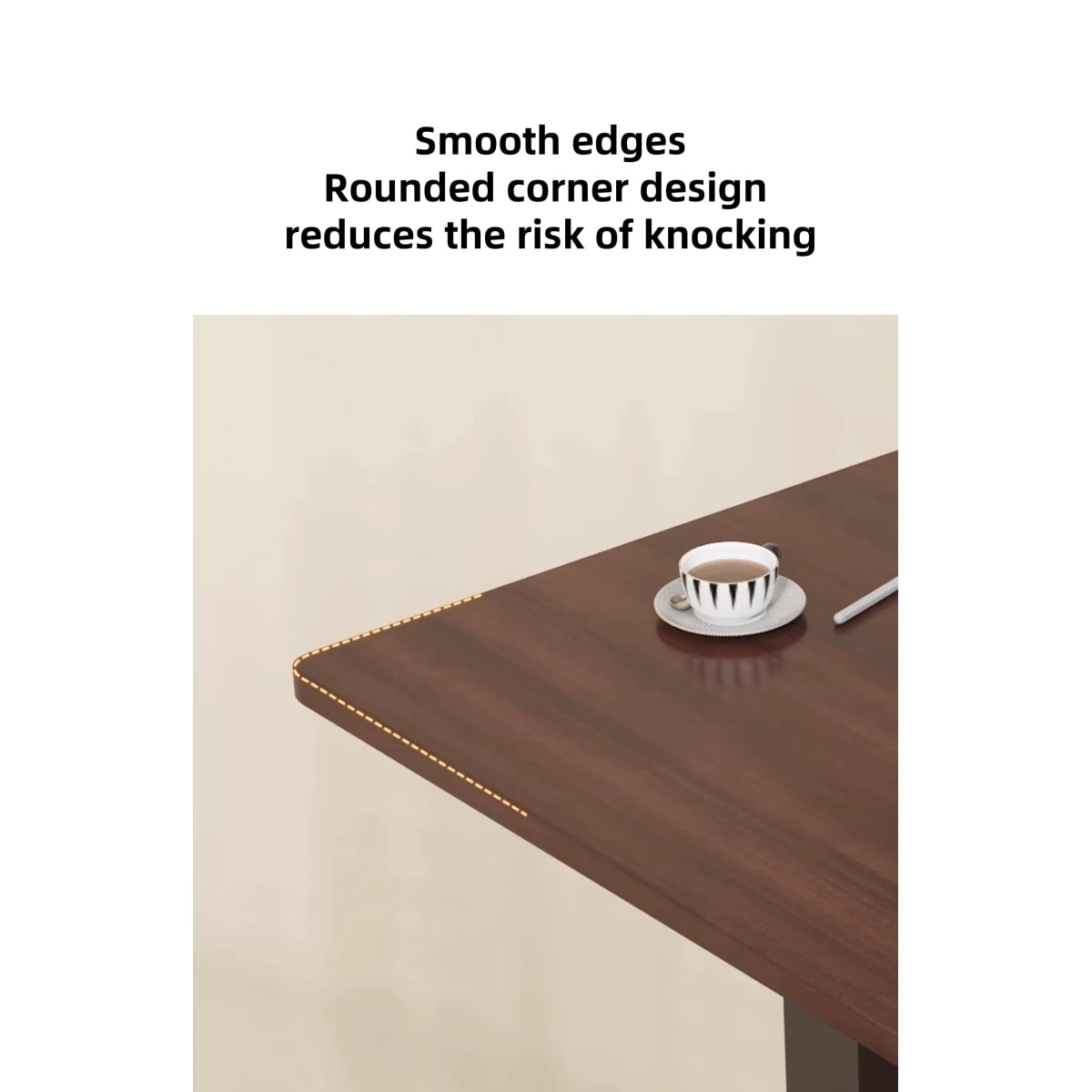 UPGRADED Overbed Bedside Desk Mobile Rolling Laptop Stand Tilting Overbed Table with Wheels Height Adjustable Tray Bedside Table for Laptop Bed Sofa Walnut