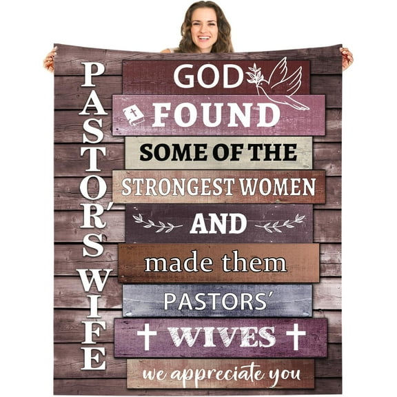 Pastor Appreciation Gifts, Pastor Blanket, Pastor Gifts for Men, Gifts for Religious Christian Inspirational Throw Blanket 60"x50"