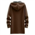 thumbnail image 4 of Karoyedx Long Hoodies for Women Zip Up Long Hoodies For Women Zip Up Hoodie Trendy Casual Oversized Fleece Tunic Sweatshirts Fall Winter Jacket Coat Coffee Size,XL, 4 of 5