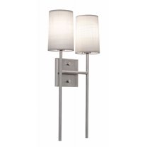 AFX Rose LED Sconce 2-Light - Satin Nickel