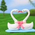 thumbnail image 3 of Estatuilla de decoración Cisne Amor Wosthever Resina blanco, 3 of 6