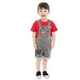 thumbnail image 6 of Hot Wheels Toddler Boy Denim Shortall and Short Sleeve Tee Set, 2-Piece, Sizes 12M-5T, 6 of 10