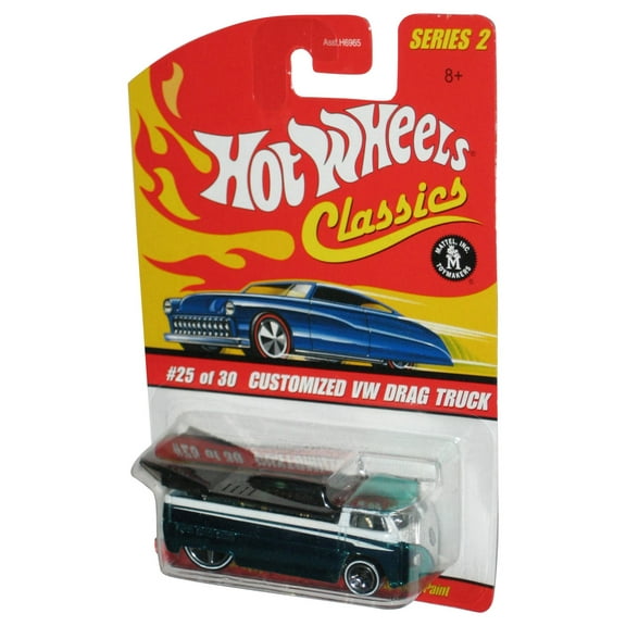 Hot Wheels Classics (2005) Series 2 Green Customized VW Drag Truck Toy #25/30
