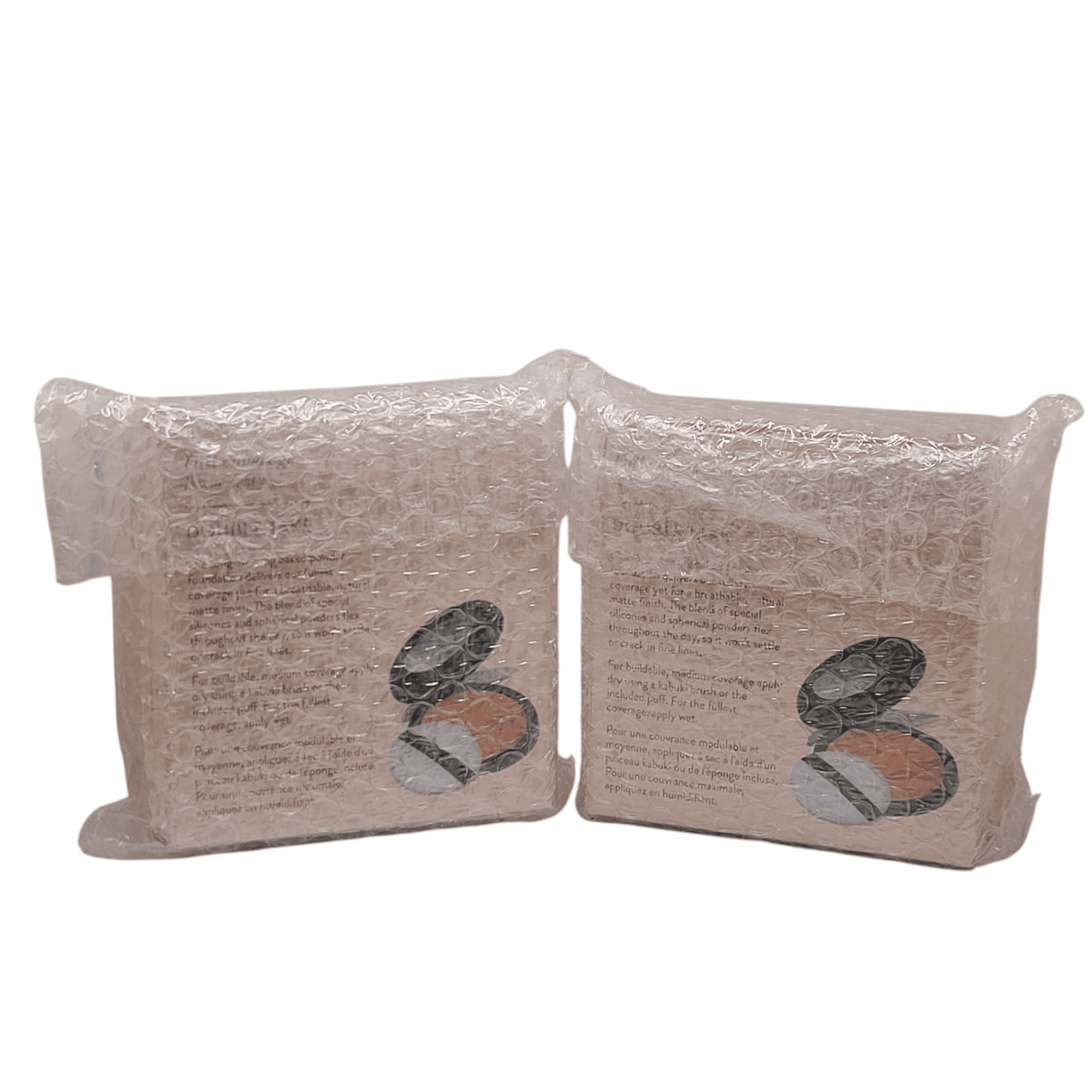 2 Pack Laura Geller Double Take Baked Versatile Powder Foundation Deep .09 oz