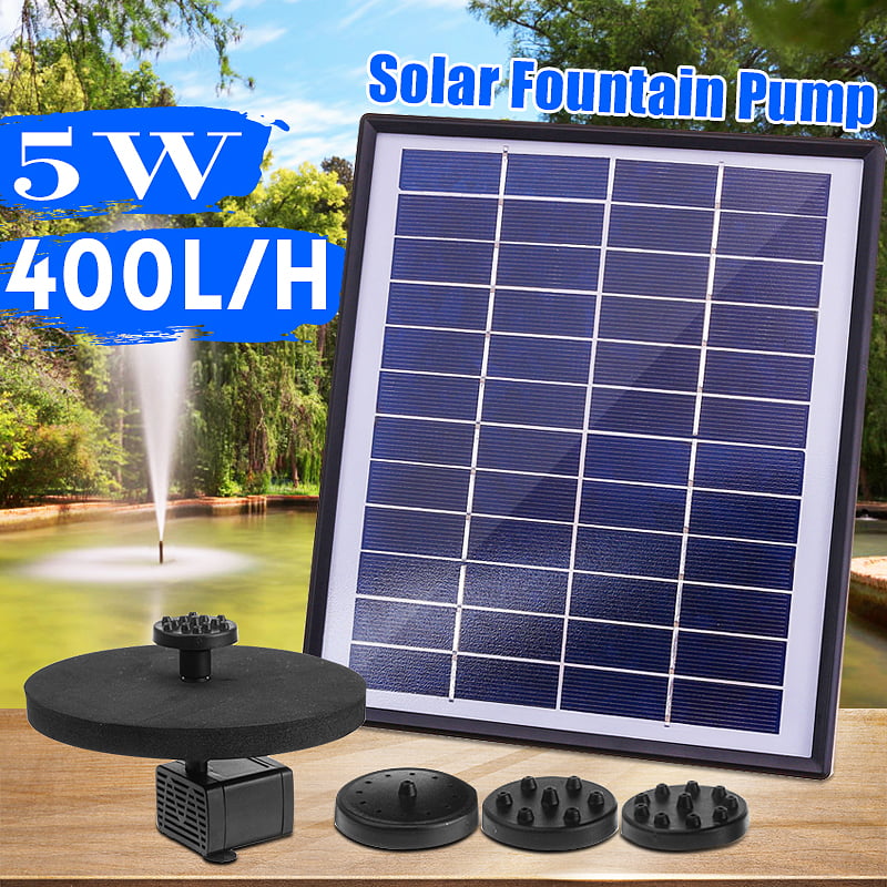 12V 9W Solar Pump Water Fountain Pump Fountain Feature Controller Battery 