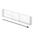 thumbnail image 6 of iDesign Linus BPA-Free Plastic Set of 2 Adjustable Drawer Cabinet Organizer, Clear, 6 of 8