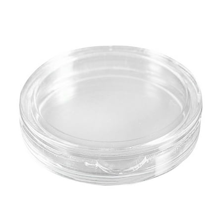 

10 pcs Transparent small plastic coin box 18mm