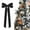 LLNew--Black, variant on 100Fens Velvet Bows Christmas Tree Ornaments Bows For Christmas Tree Garland Wreath Indoor Xmas Decorations Halloween Ambience Decoration